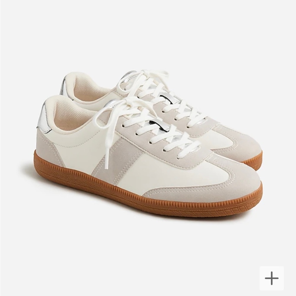 J Crew Metallic Field Sneaker- Size 8
